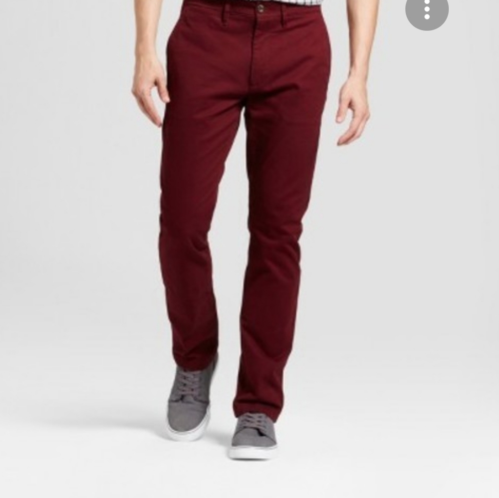 NWT J. Crew burgundy straight flex pants
